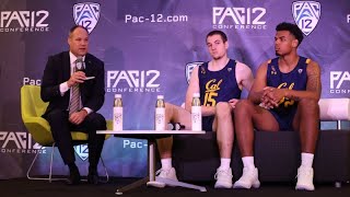 Pac12 Mens Basketball Media Day California press conference [upl. by Garris]