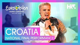 Baby Lasagna  Rim Tim Tagi Dim  Croatia 🇭🇷  National Final Performance  Eurovision 2024 [upl. by Sheaff562]