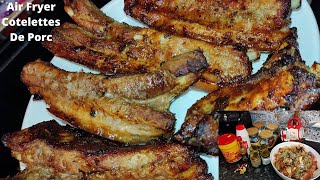 Air Fryer Cotelettes De Porc en moins de 15 min  Juicy air fryer pork [upl. by Uda770]