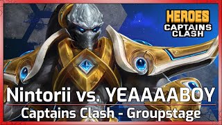 Nintorii vs YEAAABOI  Captains Clash  Heroes of the Storm [upl. by Aniroz]