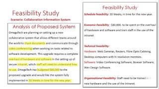 Feasability Study [upl. by Stanislaus]