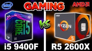 🔥 Indian PC Gaming 9400F vs 2600X 🔥 Intel Core i5 vs AMD Ryzen 5 🔥 Best Budget Gaming CPU Hindi [upl. by Sidoon]