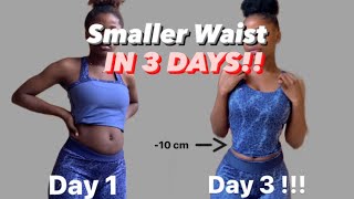 SMALLER WAIST IN 3 days  toned belly  abs in 3 days  deep core exercises eliza hima [upl. by Artema]