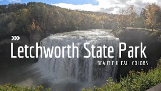 Beautiful Fall colors in Letchworth State Park nature hiking video [upl. by Vaughn]