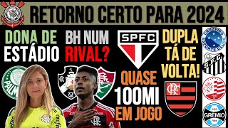 VASCO E FLU QUEREM BH LEILA COMPRA ARENA REFORÇOS NO FLA QUASE 100MI PRO SP TIMÃO ZÊRO PEIXE [upl. by Reviere]