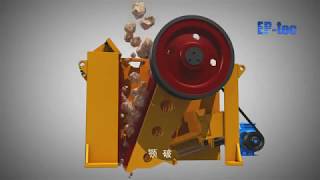 Jaw crusher working principle [upl. by Rebel]