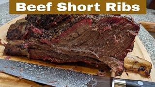 Beef Short Ribs Pellet Smoker Grill [upl. by Hallett]