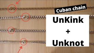 How To Unkink A Miami Cuban Link Chain Necklace [upl. by Smada486]