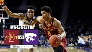 No 23 Iowa State vs No 18 Kansas State Basketball Highlights 201819  Stadium [upl. by Otrebide845]