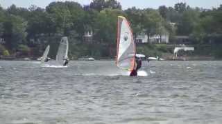 Windsurfing Cass Lake MI June 2 2012 Wipeouts Jumps FunSecrets In StereoAgain [upl. by Rozalie]