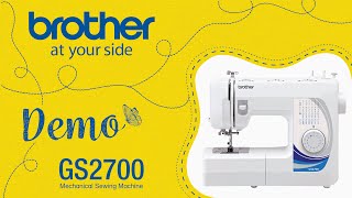 Demo Of GS Series  Traditional Metal Chassis Sewing Machine  Brother India [upl. by Auqeenahs650]