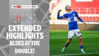 BLUES AT THE DOUBLE  Rotherham United v Birmingham City extended highlights [upl. by Keyser]