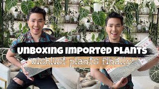 Unboxing Wishlist Plants 🪴  AroidAsia  Imported Plants plantunboxing planthaul [upl. by Odlanra]