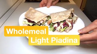 Wholemeal Light Piadina A healthy recipe with olive oil [upl. by Erlandson]