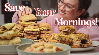 Cook Once Eat ALL week Easy Breakfast Freezer Meals from Scratch [upl. by Lisha]