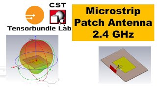 CST Tutorial CST Microstrip Patch Antenna Design amp Simulation 24 GHz [upl. by Enila960]