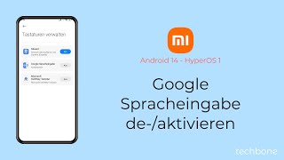 Google Spracheingabe aktivieren oder deaktivieren  Xiaomi Android 14  HyperOS 1 [upl. by Torrey]