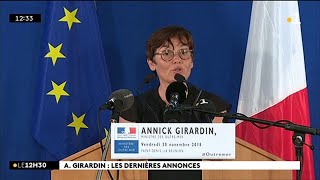 Annick Girardin  Les dernières annonces [upl. by Renwick]