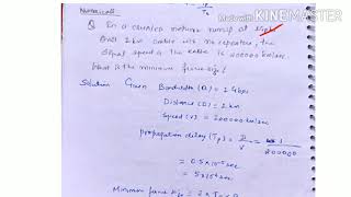 Numericals on CSMA CD  lecture 57 computer network [upl. by Pimbley]