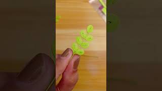 how to make basic quilling leaves quilling craft botanical leaf diy handmade papercraft [upl. by Aset88]