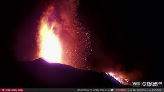 Jul 16 2024 Major Volcanic Eruption at Etna Volcano [upl. by Iand]