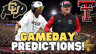 Live Colorado vs Texas Tech Game Predictions [upl. by Etteyniv]