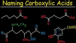 Naming Carboxylic Acids  IUPAC Nomenclature  Organic Chemistry [upl. by Heidy]