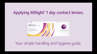 How to Use MiSight 1 Day Contact Lenses  Instructions for Lens Insertion amp Removal [upl. by Accemahs]