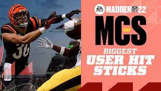 11 Biggest User Hit Sticks in MCS History  MCS  Madden 22 [upl. by Ennayram980]