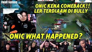 streamer reaction REAKSI LUCU PARA STREAMER MLBB ONIC KENA COMEBACK  MPL ID S14 [upl. by Kreiker]