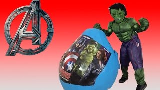 NEW AVENGERS 2015 SURPRISE EGGS  Hulk Captain America Iron Man Thor  Toy Unboxing Videos [upl. by Eelan]