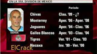 Carlos Ochoa 1er Refuerzo de las Chivas para el 2009 [upl. by Nnaeiluj]