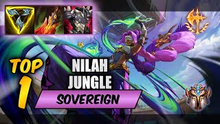 Wild Rift Nilah top 1 jungle  S15 rank game  build [upl. by Phares]