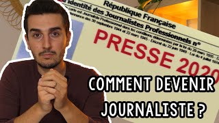 Comment devenir journaliste  formation conseils [upl. by Yenruogis]