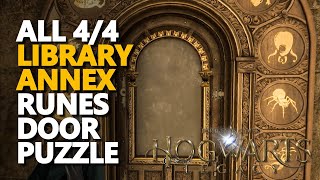 The Library Annex Puzzle Door Hogwarts Legacy All 44 [upl. by Ryter]