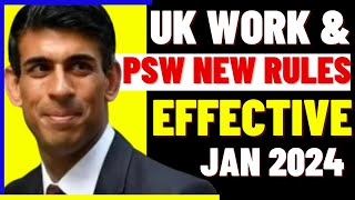 New UK Work amp Post Study Work PSW Visa Rules Effective From January 2024 UK Student Visa New Rules [upl. by Hilda]