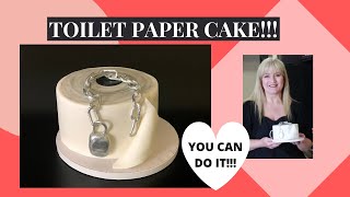 How to make a TOILET PAPER CAKE l Beginner Cake Decorating Tutorial l Step by step [upl. by Josi30]