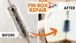 Surfboard Repair  Fin Box From Hell [upl. by Ronna874]