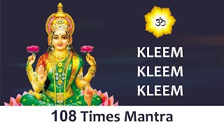 Kleem Mantra 108Times  Powerful Mantra For Success  Om Sri Mantras [upl. by Dnartreb]