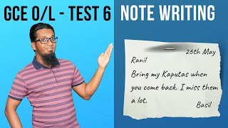 OL ENGLISH  NOTE WRITING  GCE OL ENGLISH LESSONS IN TAMIL  ENGLISH WITH HM notewriting gceOL [upl. by Slifka]