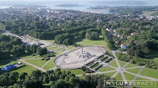 Norway Oslo Frogner Park Vigelelandspark Vigeland Sculpture Park [upl. by Airoled]