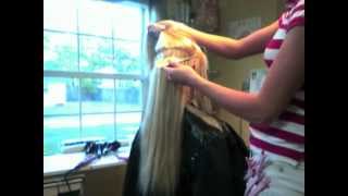 How to apply Fusion Hair Extensionsby Brittany Greek Salon Jacksonville Fl The Salon of Jax Beach [upl. by Leidba]