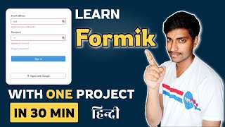 Formik Tutorial For Beginner in Hindi  Formik React Js Example  Basic App [upl. by Ahsercal]