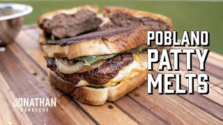 Poblano Patty Melts  Cowboy Charcoal [upl. by Draper]