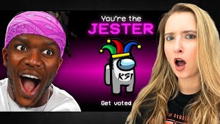 REACTING TO SIDEMEN AMONG US JESTER ROLE [upl. by Aile671]