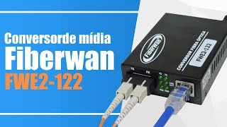 Conversor de fibra óptica Transceiver ethernet 20km Fiberwan modelo FWE2122  Pier Telecom [upl. by Missie]