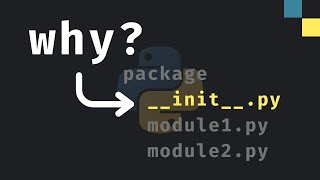 What does initpy do in Python [upl. by Maitilde]