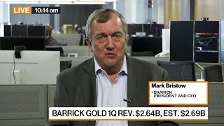 Barrick Gold CEO Sees Slightly Better 2Q Ahead [upl. by Eran]