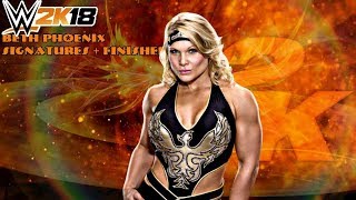 WWE 2K18  BETH PHOENIX SIGNATURES  FINISHERS [upl. by Columbus]