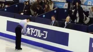 Yuzuru Hanyu Warm Up SP GPF 2014 [upl. by Aerua62]